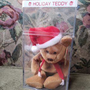 1997 beanie baby Holiday Bear PVC